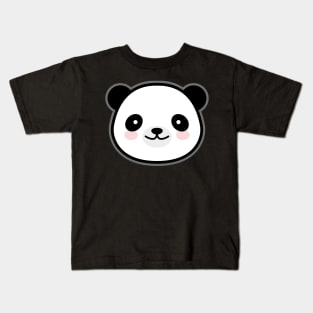 Panda Kawaii Face Kids T-Shirt